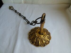 French Ornate Bronze Ceiling Rose For Part Of Chandelier Classic Patterned