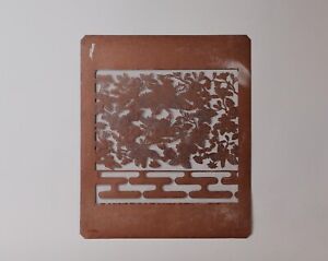 Rare Ise Katagami Stencil Circa 20th Century Xx32