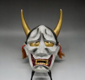 Japanese Vintage Pottery Made Hannya Mask Japan Asian Antique Demon Es2