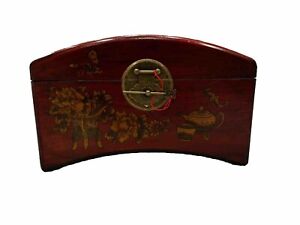 Chinese Antique Wooden Chest Box Jewelry Box Storage Box