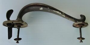 Antique Brass Door Handle Pull With Thumb Latch 9 3 4 Over All Length