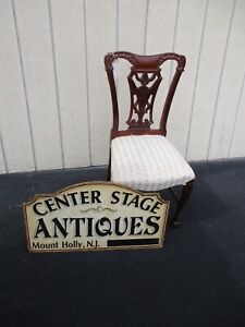 60779 Antique Mahogany Side Chair Desk Vanity Chair