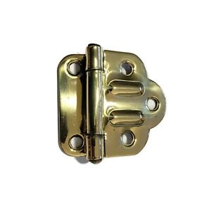 Brass Mcdougall Style Cabinet Hinge With 3 8 Offset Hoosier Sellers