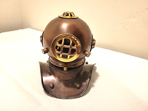 Vintage Miniature 8 5 Copper Brass Divers Helmet Marine Nautical Fishtank