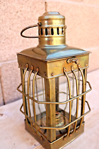 Nautical Marine Brass Boat Light Hanging Oil Lamp Ship Anchor Lantern