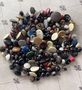 Vintage Shoe Buttons Bear Eyes Lot Of 150 