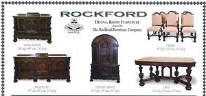  Rockford Dining Room Furniture Set Circa 1925