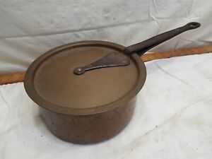 Early Dovetailed Copper Melting Pot Sauce Pan Hand Wrought Confectioner Montreal