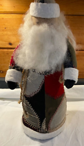 Primitive Christmas Patchwork Crazy Quilt Coat Santa Claus Age Unknown