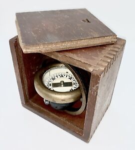 Ship S Compass By Wilcox Crittenden In Wooden Box