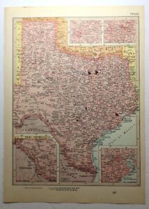 Vintage Texas Atlas Map 1968 Collector S Edition Ebc Atlas Of The World
