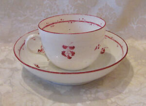 Antique European Soft Paste Porcelain Cup And Saucer 18th Century