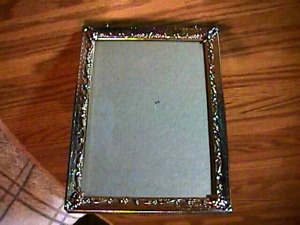 Vintage Ornate Goldtone Picture Frame With Glass And Easel Ball Feet 5 X7 