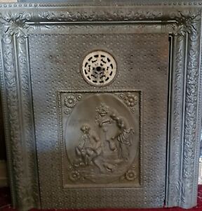 Ornate Cast Iron Fireplace Surround With Matching Summer Cover Local Pick Up