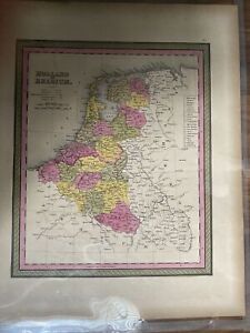 Netherlands Belgium Holland Luxembourg Amsterdam Brussels 1850 Cowperthwait Map