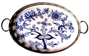 Antique Villeroy Boch Secessionist Porcelain Serving Tray Delft Dresden German