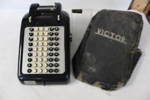 1940 Vintage 600 Series Victor Adding Machine W Original Cover