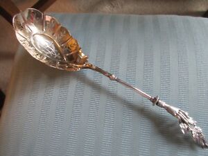 Gorham Lady S Ice Serving Spoon Figural 3d Hand 1868 Sterling Silver 925 Mono