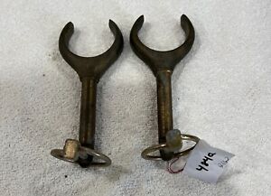 Two Vintage Bronze Oarlocks