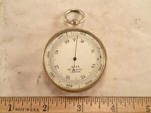 Antique Apps London Gentlemen S Gilt Brass Aneroid Barometer Altimeter