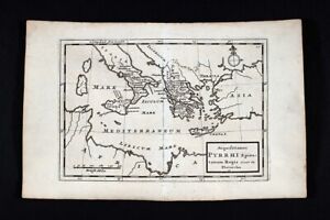 1732 Herman Moll Map Ancient Italy Greece Hellenistic King Pyrrhus Acquisitions