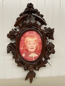 Sale Antique French Walnut Neo Renaissance Picture Frame Carved In Wood 2 
