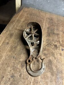 Vtg Old Myers Ashland O Cast Iron Hay Trolley Carrier Barn Drop Pulley Parts Usa