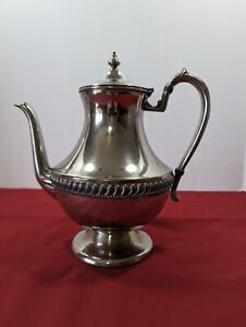 Silver On Copper 10 Coffee Tea Pot