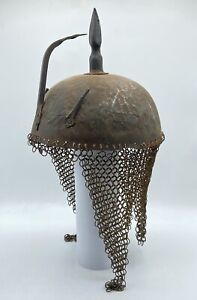 Antique 19th Century Indo Persian Kulah Khud Warriors Helmet