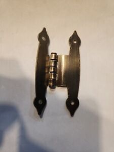 2 Vintage Metal Look Colonial H Style Hinges For 3 8 Offset Cabinet Doors New