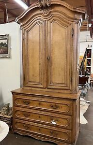19th Century French Step Back Cupboard 2 Pieces