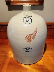 5 Gallon Red Wing Pottery Beehive Jug Union Stoneware