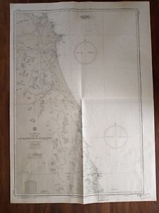 Original Antique Map Nautical Chart Asia Viet Nam Batangan Ile Buffle China Sea