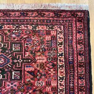 Vintage Rug 3 7 X 5 1 Red Hand Knotted Tribal Oriental Rug