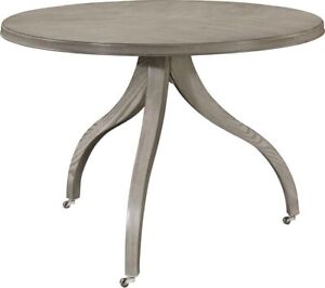 Hickory Chair Gray Transitional Dining Or Center Hall Table