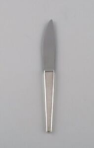 2 Georg Jensen Caravel Fruit Knives In Sterling Silver And Stainless Steel 