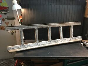 Antique Architectural Salvage Wood Porch Ladder Railing 53in X 14 5in X 4