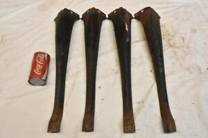 Set Of Antique Cast Iron Legs 23 Tall End Table Stand 1 Is Damaged