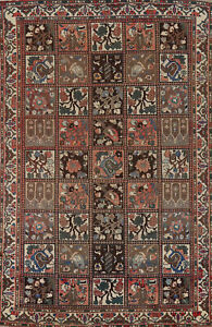 Vintage Garden Design Bakhtiari Living Room Rug 6x10 Traditional Handmade Carpet