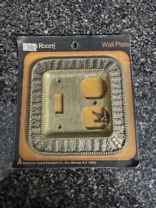 Vintage Style Solid Brass Light Switch Plug Wall Plate Cover New Never Open 