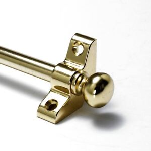 Polished Brass Stair Rods 3 8 X 28 5 Simplicity Round Finial