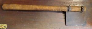 Antique 1800 S Primitive Wood Handle Tobacco Axe Hatchet