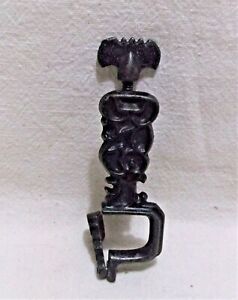 Antique Ornate Table Top Late 1800 S Victorian Cast Iron Sewing Quilting Clamp