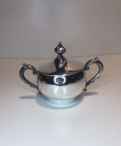 Sugar Bowl Silver Plated 5th Avenue With Lid