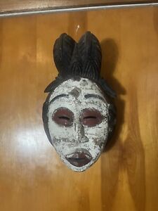 Vintage Punu Mask Gabon Africa 