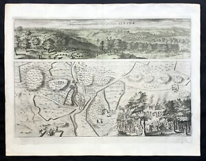 1709 Dahlbergh Aveelen Antique Map View Of Finsta In Stockholm Sweden