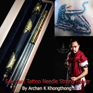 Thai Amulet Sak Yant Tattoo Needle 1 Set Strong Spell Power By Aj K Khongthong
