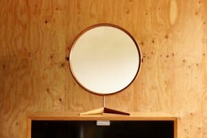 Swedish Teak Table Mirror By Luxus