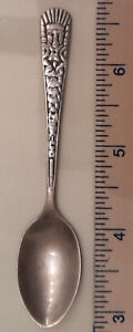 Silver Souvenir Spoon Mexico Marked On Back Hecho En Mexico T V E