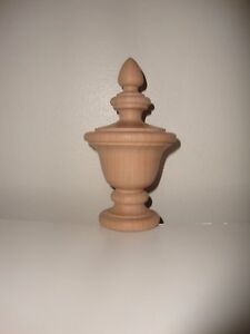 Wood Finial Unfinished For Bed And Furniture Finial 100